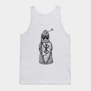 Viking Fury: Lewis Chessmen Berserker Design Tank Top